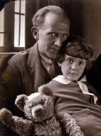 Алан Мілн з сином Крістофером Робіном